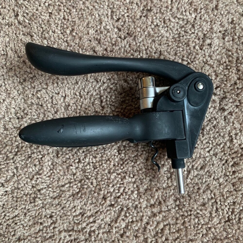 Black Rabbit Wine Corkscrew with Foil Cutter